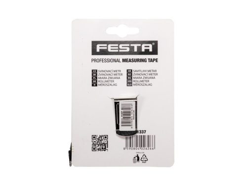 FESTA Mérőszalag 7,5 m x 25 mm, gumírozott