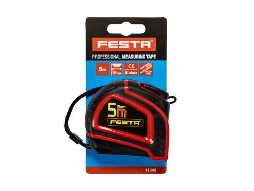 FESTA Mérőszalag 5 m x 16 mm, gumírozott