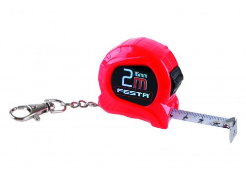 FESTA Mérőszalag 2 m x 16 mm kulcstartós