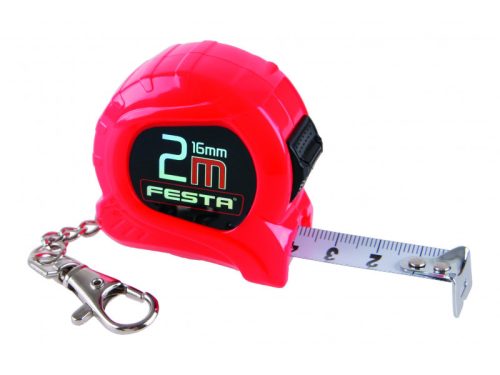 FESTA Mérőszalag 2 m x 16 mm kulcstartós