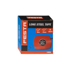 FESTA Mérőszalag 20 m x 10 mm acél zárt