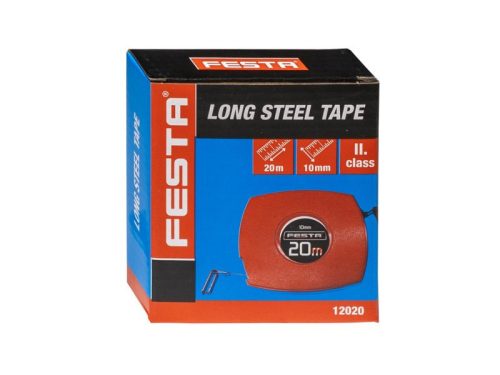 FESTA Mérőszalag 20 m x 10 mm acél zárt