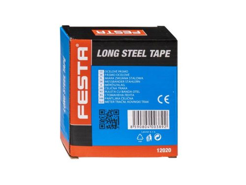 FESTA Mérőszalag 20 m x 10 mm acél zárt