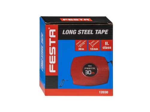 FESTA Mérőszalag 30 m x 10 mm acél zárt