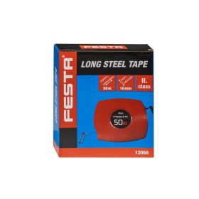 FESTA Mérőszalag 50 m x 10 mm acél zárt