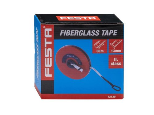 FESTA Mérőszalag 30 m x 14 mm üvegszálas zárt