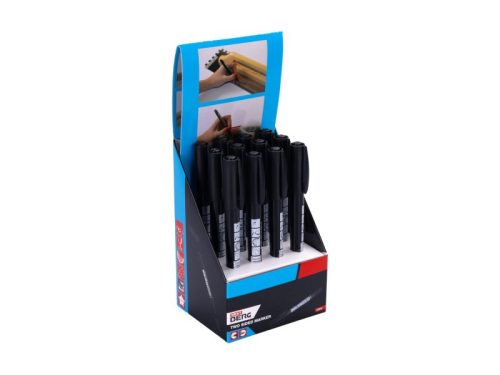 Jelölő filc fekete kétvégű