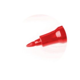 Jelölő filc piros vékony