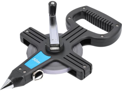 Mérőszalag 50 m acél nyitott