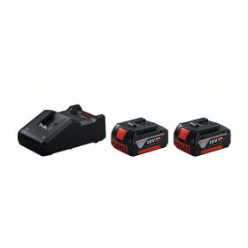   BOSCH Akkumulátor szett GBA 18V / 2 x 4,0 Ah akku + GAL 18V-40 gyorstöltő