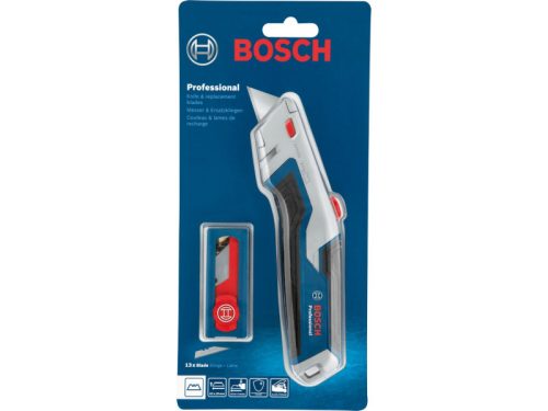 BOSCH Trapézpengés kés visszahúzható pengével + 10 db penge