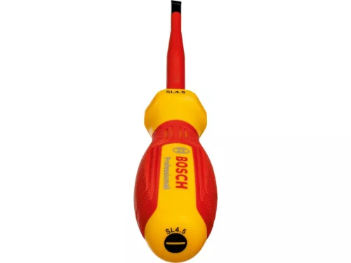 BOSCH Csavarhúzó lapos SL 4,5 x 100 mm 1000 V-ig szigetelt