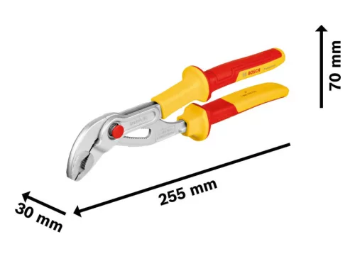 BOSCH Vízpumpafogó 250 mm 1000 V-ig szigetelt CrV