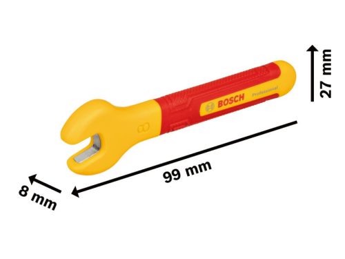 BOSCH Villáskulcs 8 mm / 100 mm 1000 V-ig szigetelt CrV