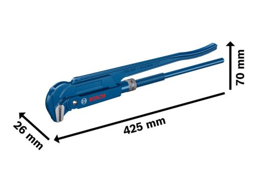 BOSCH Svédcsőfogó 90°-os 420 mm CrV (max.: 60 mm)