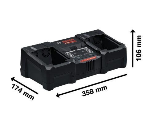 BOSCH EXPERT Aktívhűtéses akkumulátor duáltöltő EXAL18V2-320 / 2 x 16 A-es töltőáram