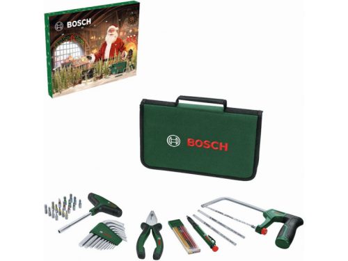 BOSCH 2025 Adventi kalendárium csomag 41 részes szerszámkészlettel és tárolótáskával