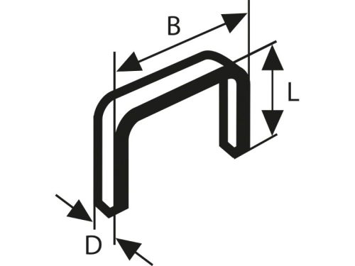 BOSCH Tűzőkapocs 10 x 11,4 x 0,74 mm HT14 tűzőgéphez (1000 db)