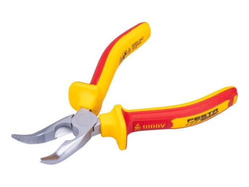 FESTA Hajlított csőrű fogó 160 mm 1000 V-ig szigetelt