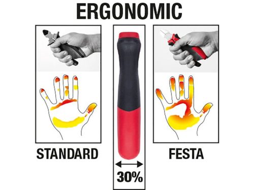 FESTA Hosszúcsőrű fogó egyenes 160 mm CrV