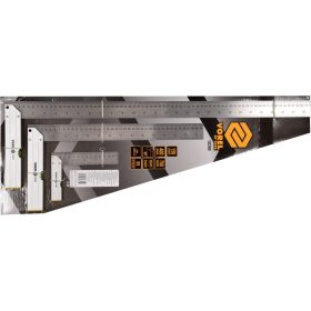   VOREL Libellás derékszög készlet 3 részes 150 /400 / 700 mm inox