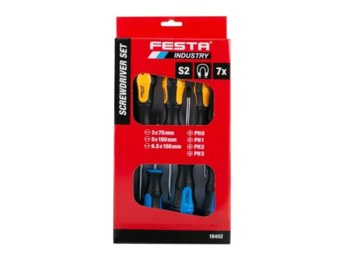 FESTA Csavarhúzó készlet 7 részes CrV