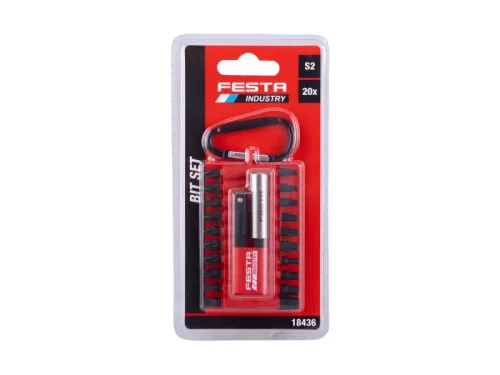 FESTA Torx bitkészlet mágneses adapterrel S2 25 mm