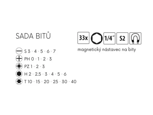 FESTA Precíziós bithegy készlet 33 részes S2