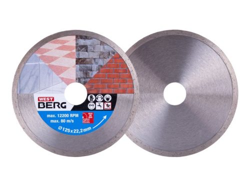 DIAMANT Gyémánt vágókorong 125 x 1,9 x 5,0 x 22,2 mm folytonos