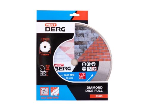 DIAMANT Gyémánt vágókorong 230 x 2,4 x 5,0 x 22,2 mm folytonos