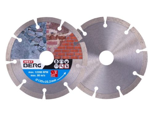 DIAMANT Gyémánt vágókorong 125 x 2,0 x 7,0 x 22,2 mm szegmentált