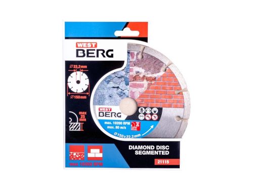 DIAMANT Gyémánt vágókorong 150 x 2,2 x 7,0 x 22,2 mm szegmentált