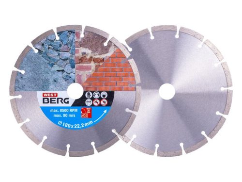 DIAMANT Gyémánt vágókorong 180 x 2,3 x 7,0 x 22,2 mm szegmentált