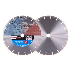   DIAMANT Gyémánt vágókorong 230 x 2,4 x 7,0 x 22,2 mm szegmentált