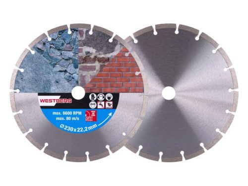 DIAMANT Gyémánt vágókorong 230 x 2,4 x 7,0 x 22,2 mm szegmentált