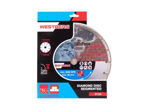 DIAMANT Gyémánt vágókorong 230 x 2,4 x 7,0 x 22,2 mm szegmentált