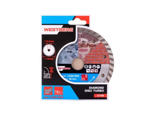 DIAMANT Gyémánt vágókorong 125 x 2,0 x 7,0 x 22,2 mm turbo