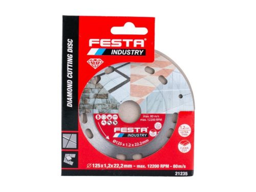 FESTA INDUSTRY Gyémánt vágókorong 125 x 1,2 x 22.2 mm