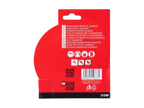 FESTA Gyémánt vágótárcsa szegmentált 125 x 2,4 x 22,2 mm