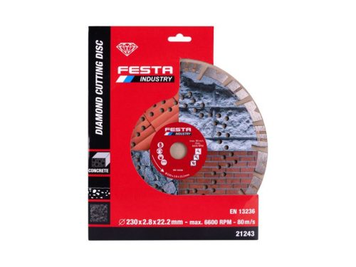 FESTA Gyémánt vágótárcsa szegmentált 230 x 2,8 x 22,2 mm