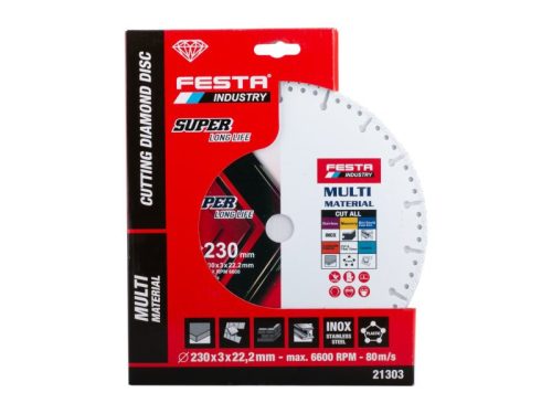 FESTA Univerzális gyémánt vágókorong 230 x 2,0 x 22 mm
