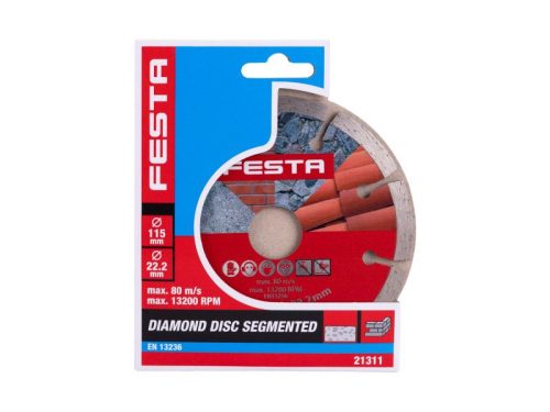 FESTA Gyémánt vágókorong 115 x 2,2 x 22,2 mm szegmentált