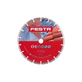  FESTA Gyémánt vágókorong 230 x 2,6 x 22,0 mm szegmentált