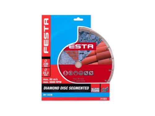 FESTA Gyémánt vágókorong 230 x 2,6 x 22,0 mm szegmentált