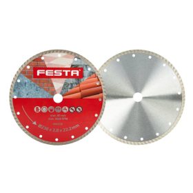 FESTA Gyémánt vágókorong 230 x 2,6 x 22,2 mm turbo