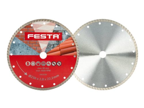 FESTA Gyémánt vágókorong 230 x 2,6 x 22,2 mm turbo