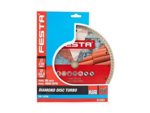 FESTA Gyémánt vágókorong 230 x 2,6 x 22,2 mm turbo