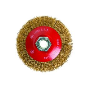 FESTA Döntött körkefe M14 100 mm sárgaréz bevonat