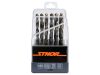 STHOR Csigafúró készlet 19 részes 1,0-13,0 mm HSS