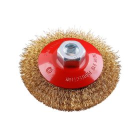 FESTA Döntött körkefe M14 100 mm sárgaréz bevonat